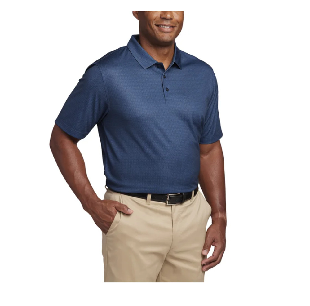 Pebble Beach Men's Performance Polo Shirt Short Sleeve Blue Size XL